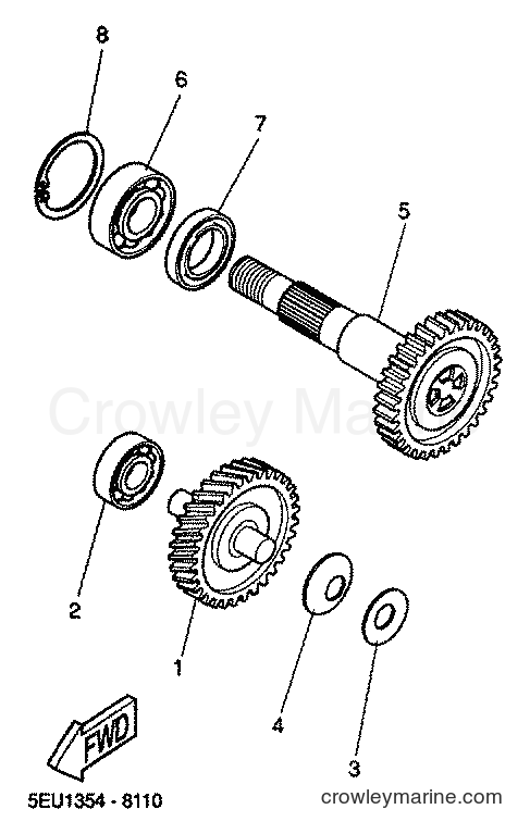 2001 Scooter YH50 - YH50 (5PF1) [010] - TRANSMISSION
