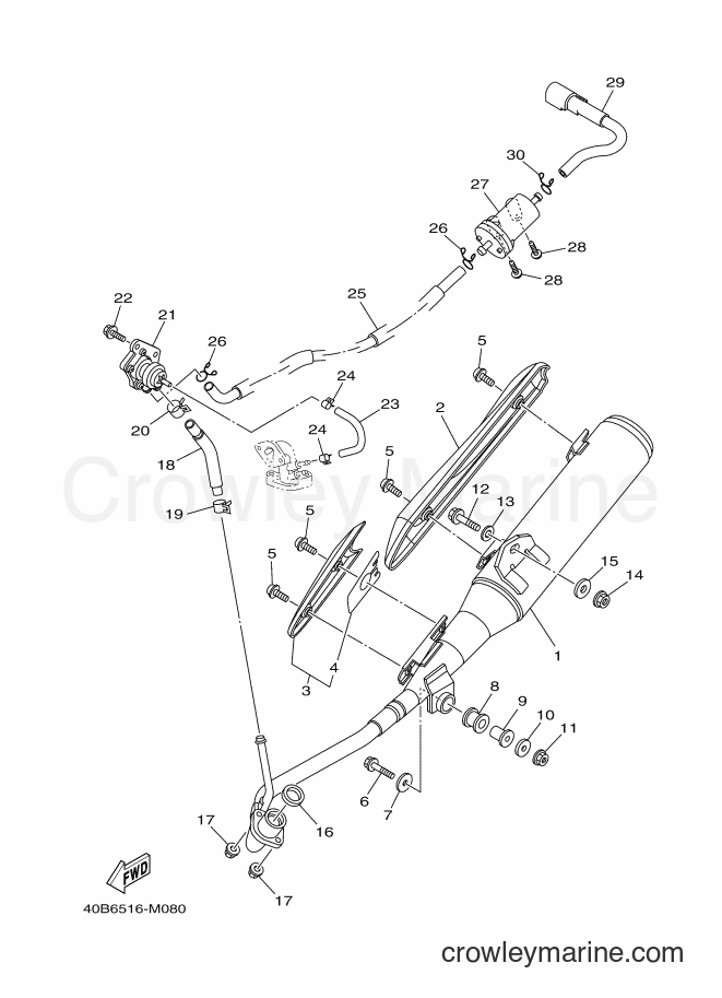 2014 Scooter T110C - T110C (40BB) [010] - EXHAUST