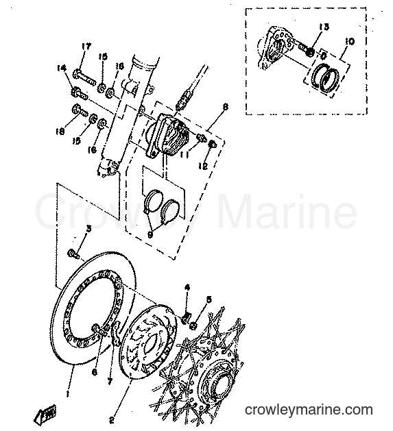 Yamaha Motors TZ350F (3G3) [999] - FRONT BRAKE CALIPER