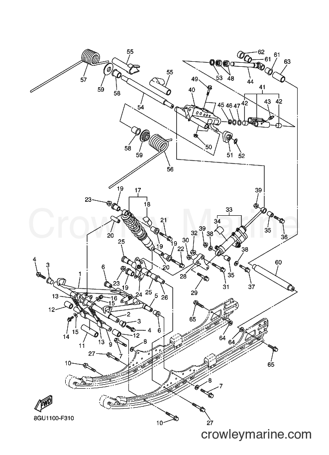2007 Snowmobile RX10RS - RX10RS (8GU2) [010] - TRACK SUSPENSION 4