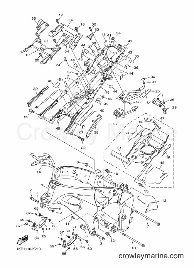 2011 Sport Bike YZF-R1 - YZF-R1 (1KB2) [010] - FRAME