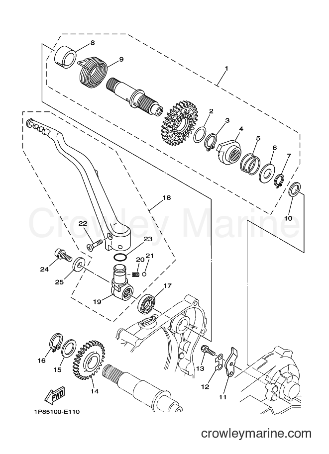 2007 Dirt Bike YZ250 - YZ250 (1P8A) [010] - STARTER