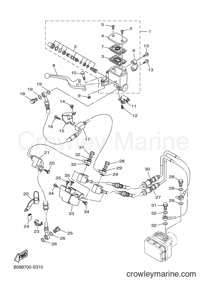 2018 Street Bike MTN320-A - MTN320-A (B089) [010] - FRONT MASTER CYLINDER
