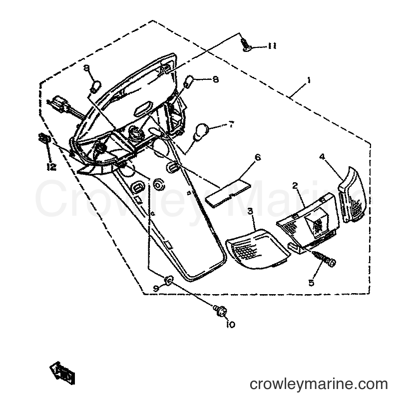 1995 Scooter YA50F - YA50F (4SN2) [999] - TAILLIGHT