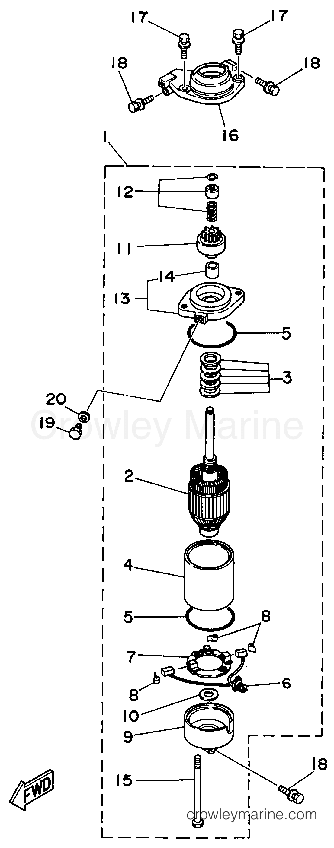 Yamaha Motors S115TXRU - STARTING MOTOR