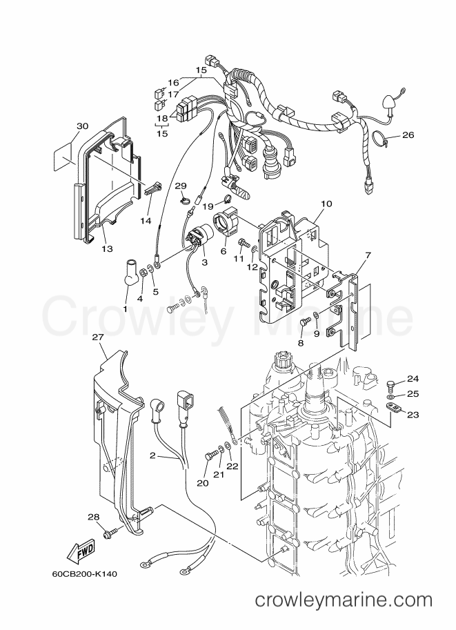 Yamaha Motors F100BEHDX (60CB) [160] - ELECTRICAL 3
