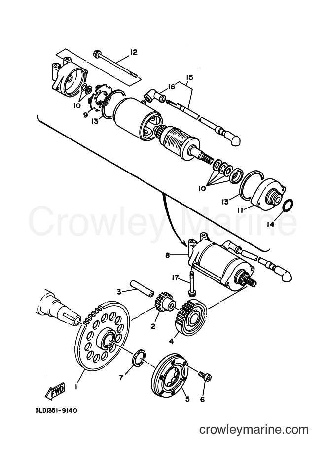 1994 Dirt Bike XTZ750 - XTZ750 (3LD7) [999] - STARTER CLUTCH
