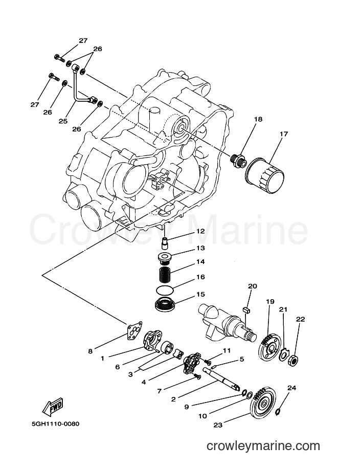 2001 ATV YFM400A - YFM400A (5HA8) [010] - OIL PUMP