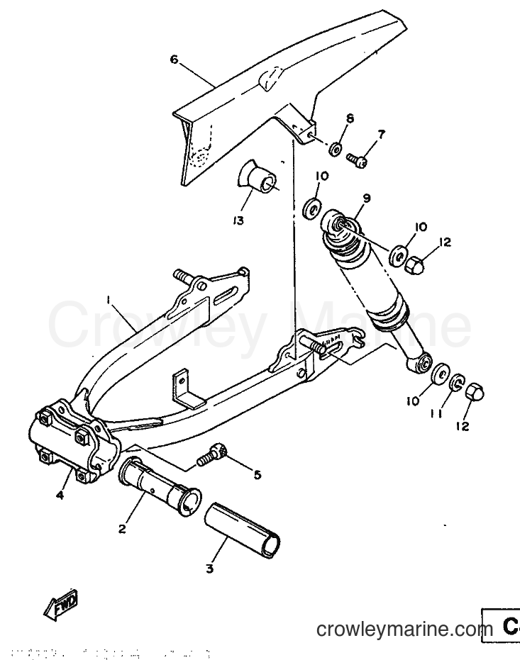1986 Scooter ME50 - ME50 (1TK) [999] - REAR SUSPENSION