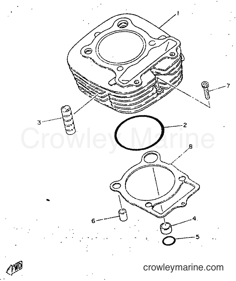 Yamaha Motors SR250 (21L2) [010] - CYLINDER