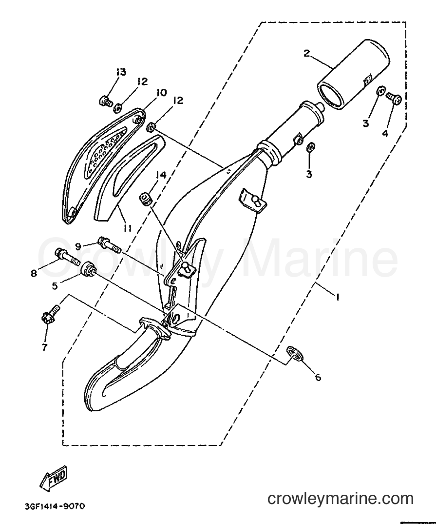 1996 Scooter CR50Z - CR50Z (3WN2) [999] - EXHAUST