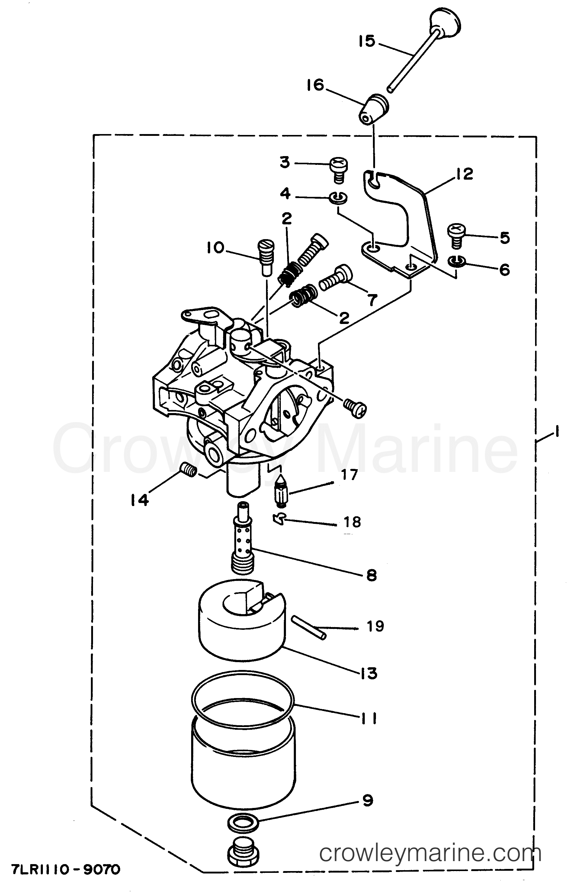 Yamaha Motors EF3800E 7LR - CARBURETOR 1