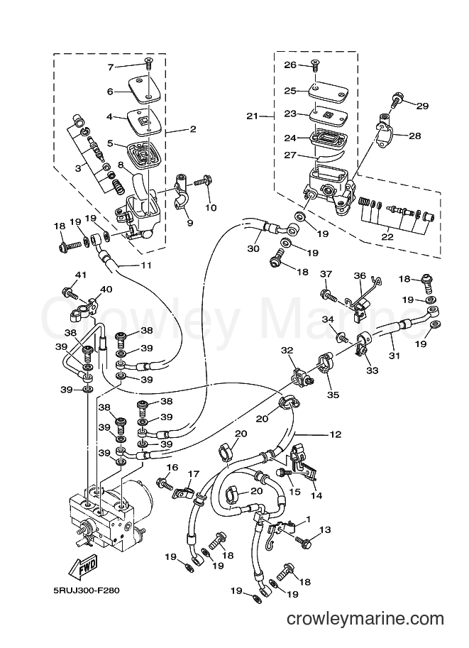 Yamaha Motors YP400A (5RUJ) [050] - FRONT MASTER CYLINDER