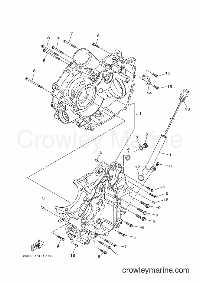 Yamaha Motors YXE700ES (BN45) [010] - CRANKCASE