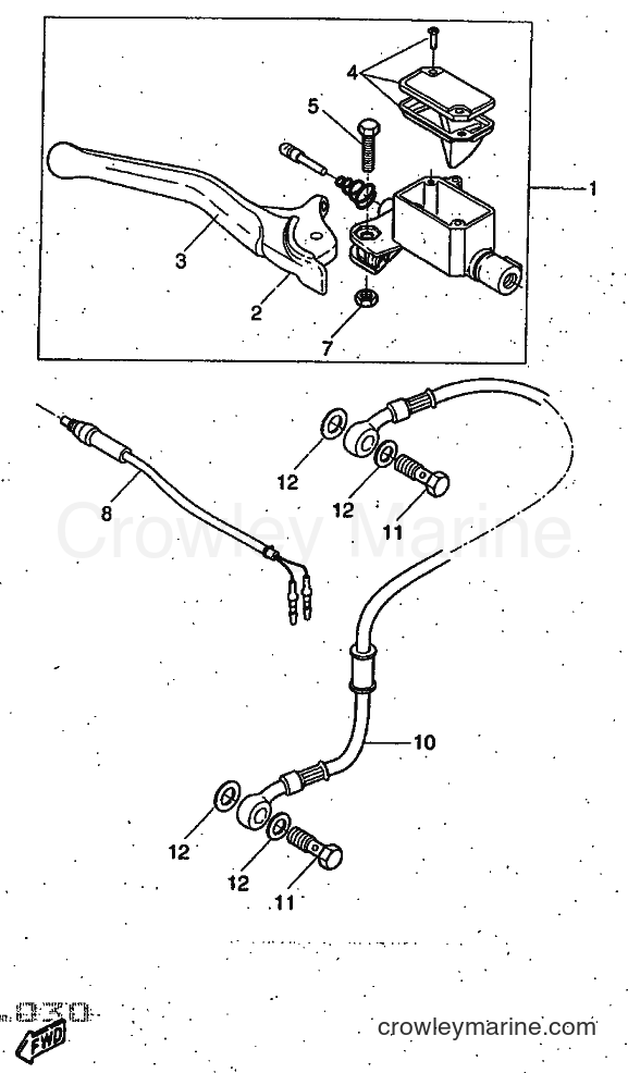 1997 Scooter YQ50 - YQ50 (5DP1) [999] - FRONT MASTER CYLINDER