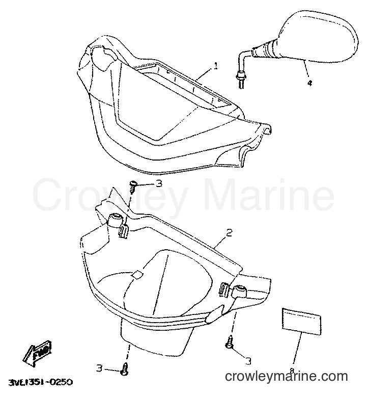 1998 Scooter CW50 - CW50 (4VVH) [010] - COWLING 1