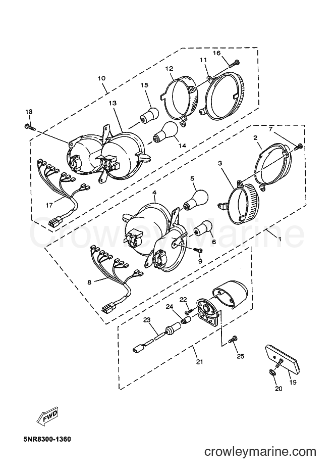 Yamaha Motors YP150E (5NS7) [040] - TAILLIGHT