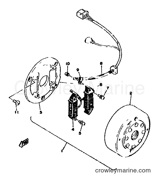 Yamaha Motors XT500 (1U6) [999] - FLYWHEEL HOUSING