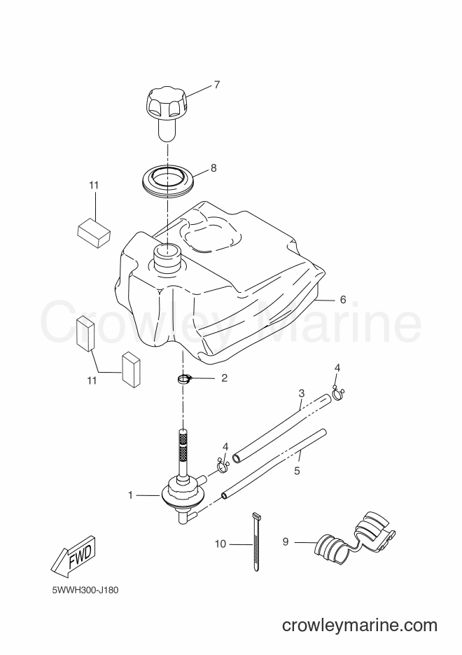 2010 Scooter CW50L - CW50L (2B6D) [030] - FUEL TANK