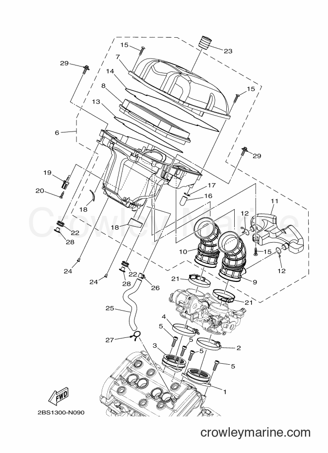 2014 Dirt Bike XT1200ZE - XT1200ZE (2KB1) [050] - INTAKE