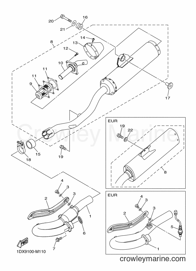 2013 Dirt Bike WR450F - WR450F (1DX6) [010] - EXHAUST