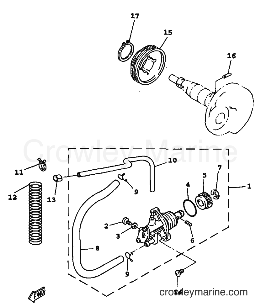 1999 Scooter YW100 - YW100 (4VPG) [010] - OIL PUMP