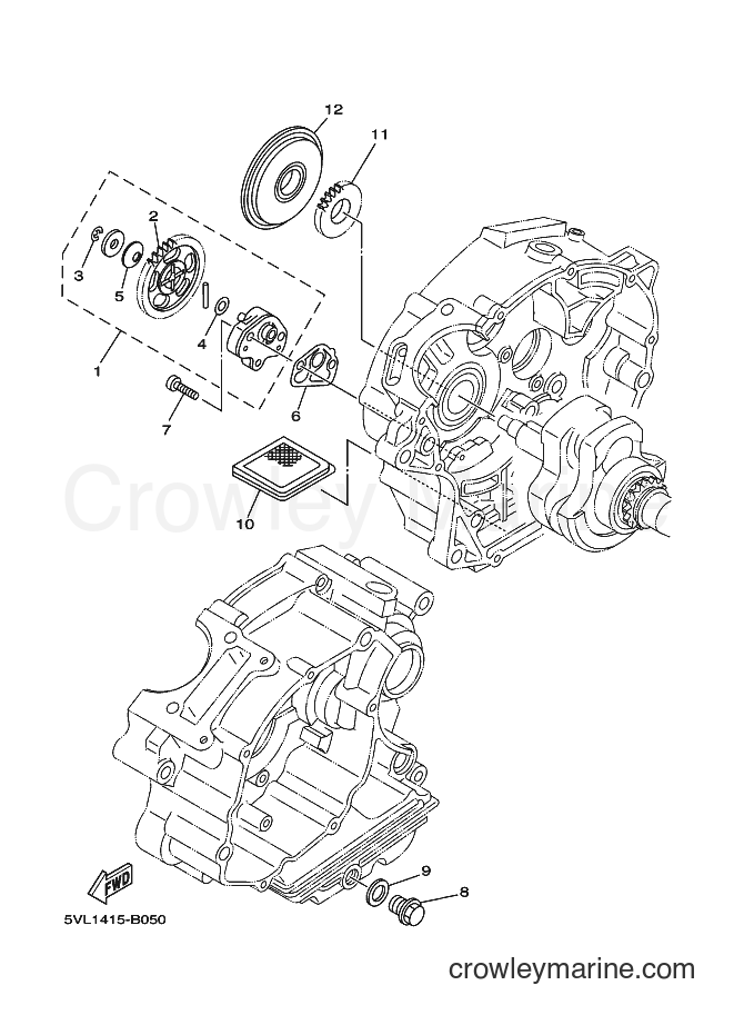 2008 Dirt Bike XT125R - XT125R (13D5) [010] - OIL PUMP
