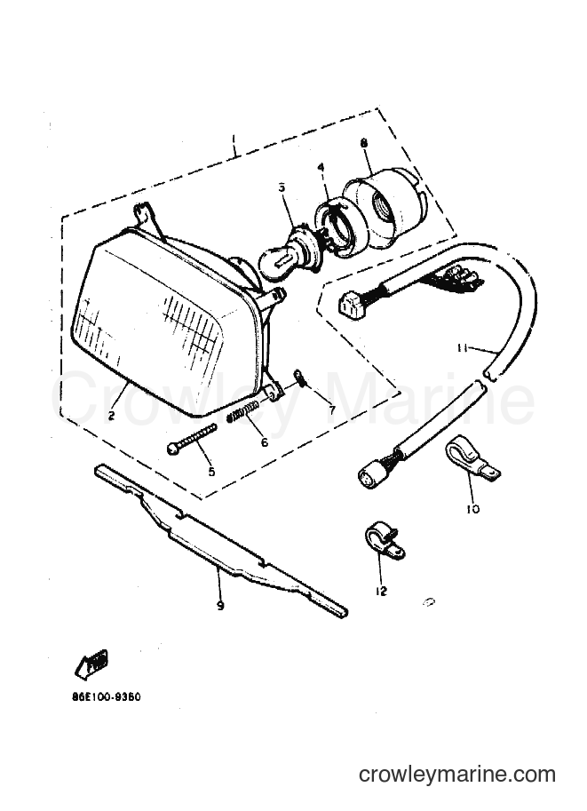 Yamaha Motors CF300P (86W1) [010] - HEADLIGHT