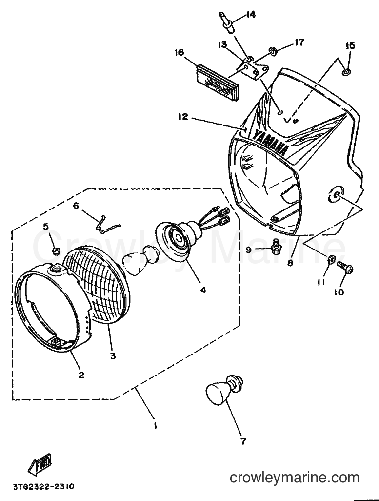 1992 Scooter DT50M - DT50M (3TG2) [999] - HEADLIGHT