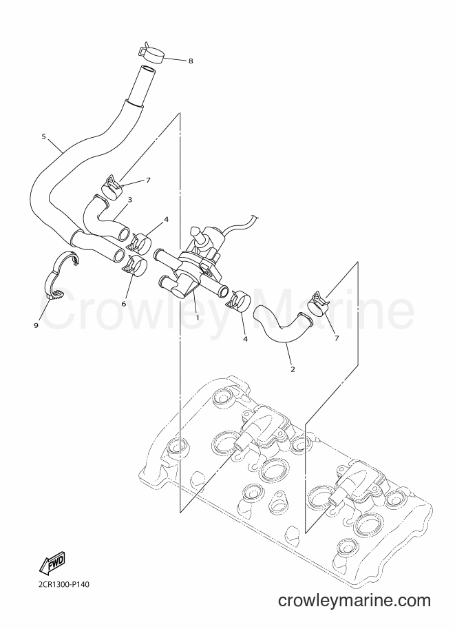 2016 Sport Bike YZF-R1 - YZF-R1 (2CRN) [010] - AIR INDUCTION SYSTEM