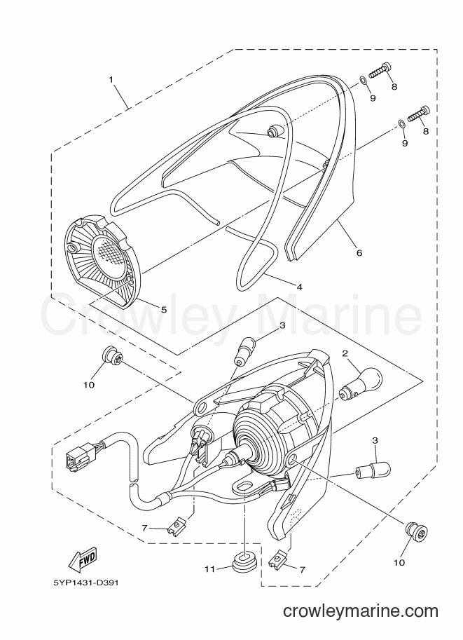 Yamaha Motors LB-135D (2S44) [010] - TAILLIGHT