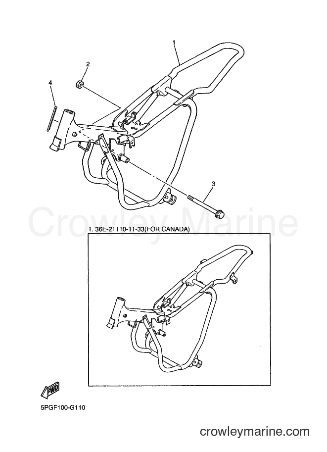 2008 Dirt Bike PW50 - PW50 (5PGF) [020] - FRAME
