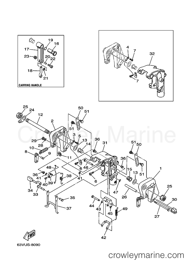 Yamaha Motors 9.9F (63V) [110] - BRACKET 1