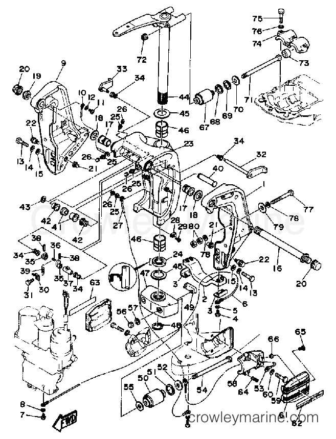 Yamaha Motors PROV150LD - BRACKET 1