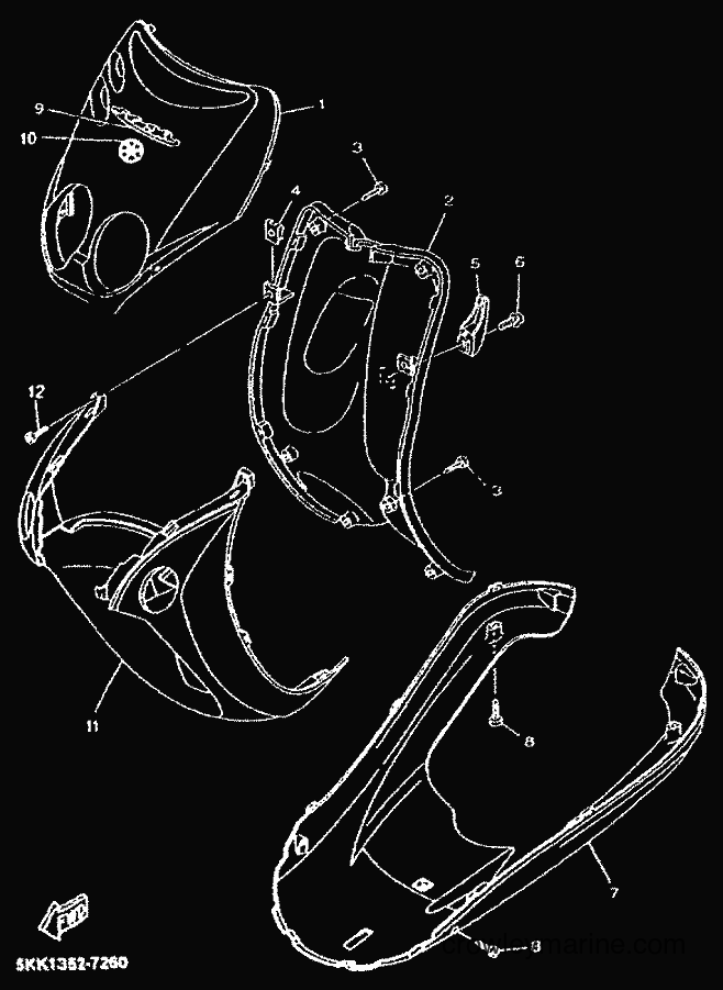 Yamaha Motors YN50 (5BV7) [010] - LEG SHIELD