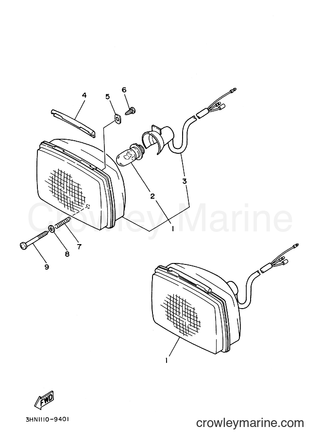 Yamaha Motors YFB250 (4BD5) [010] - HEADLIGHT