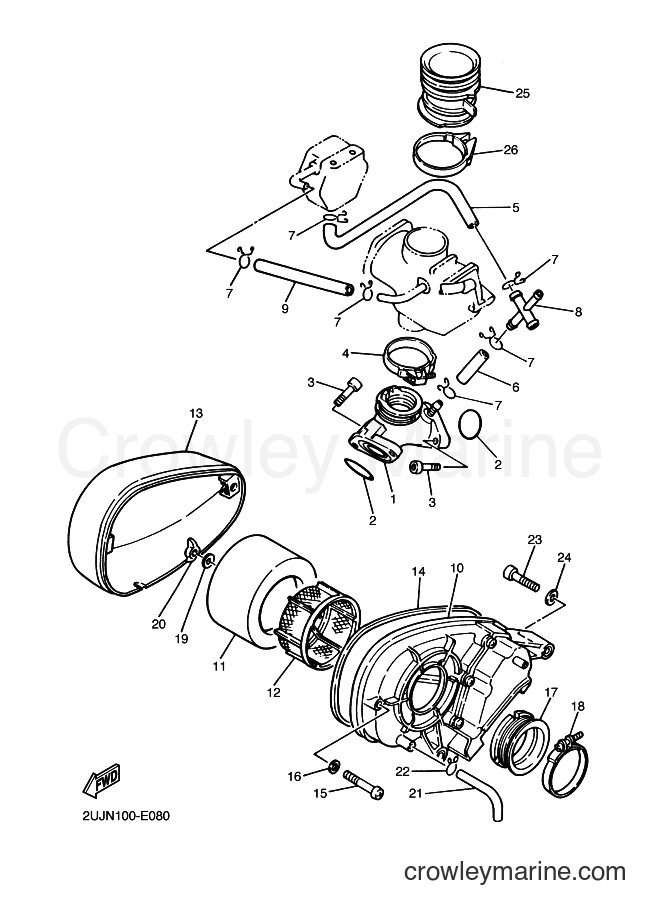 Yamaha Motors XV250 (2UJP) [010] - INTAKE
