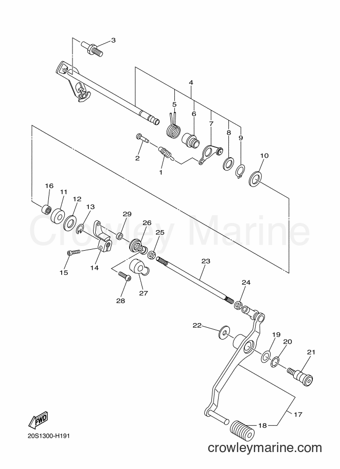 2014 Street Bike XJ6F - XJ6F (2SR6) [010] - SHIFT SHAFT