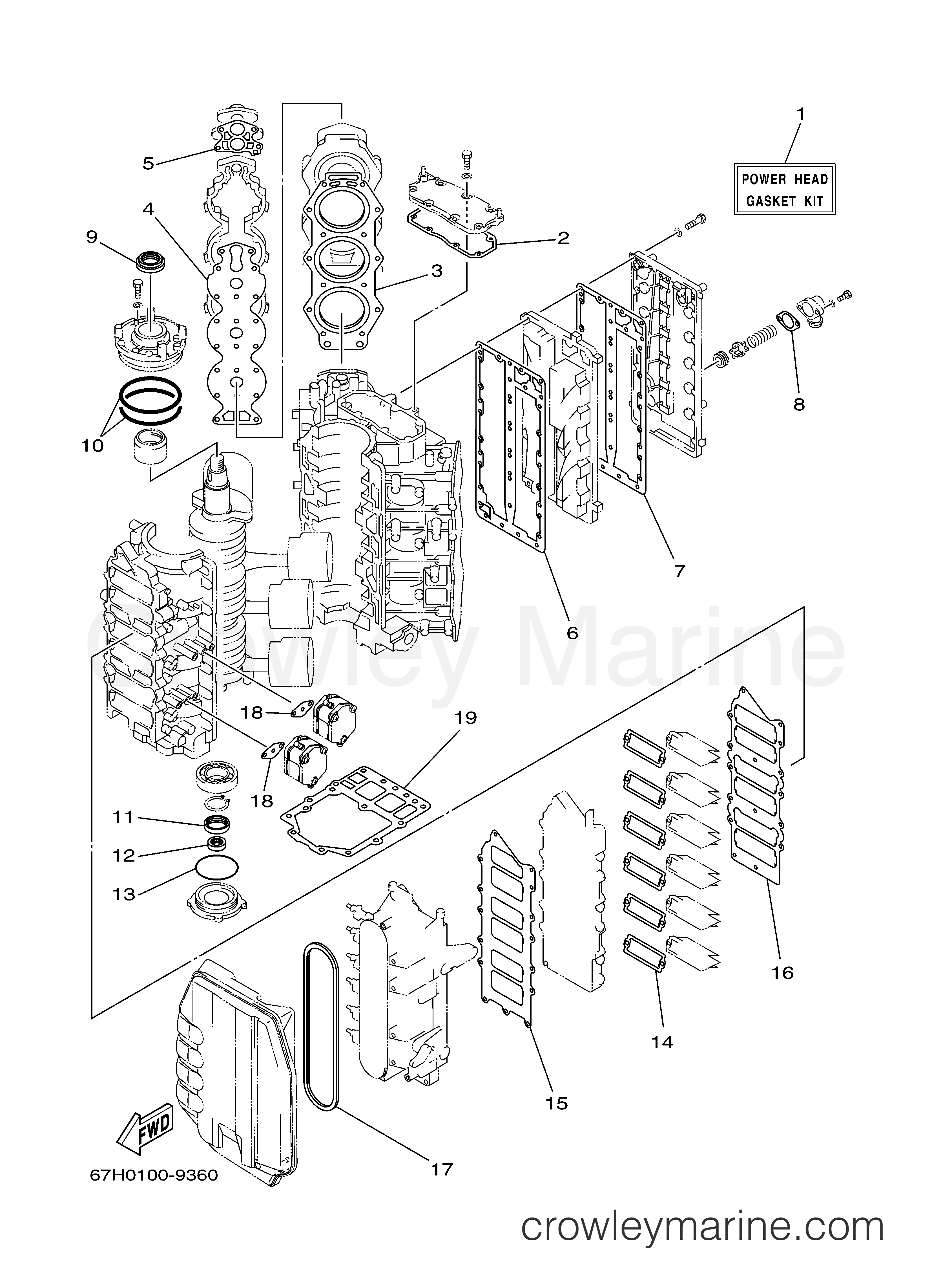 Yamaha Motors VX150TLRB - REPAIR KIT 1