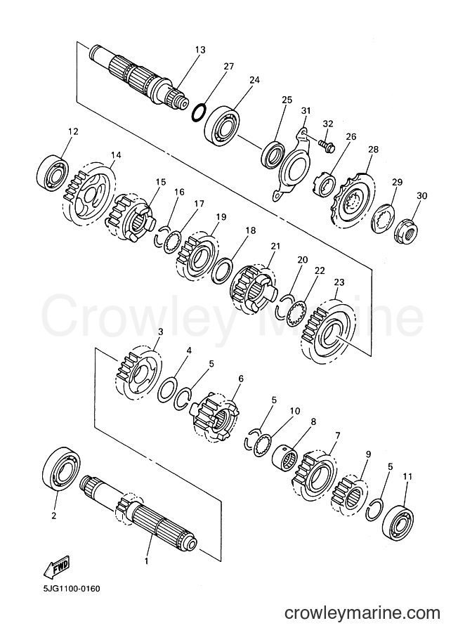 2000 Dirt Bike YZ426F - YZ426F (5JG2) [080] - TRANSMISSION