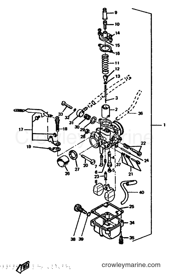 1995 Scooter DT50R - DT50R (3MN3) [999] - CARBURETOR
