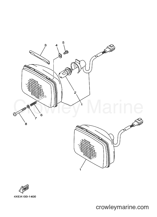 Yamaha Motors YFM250 (4XEC) [010] - HEADLIGHT