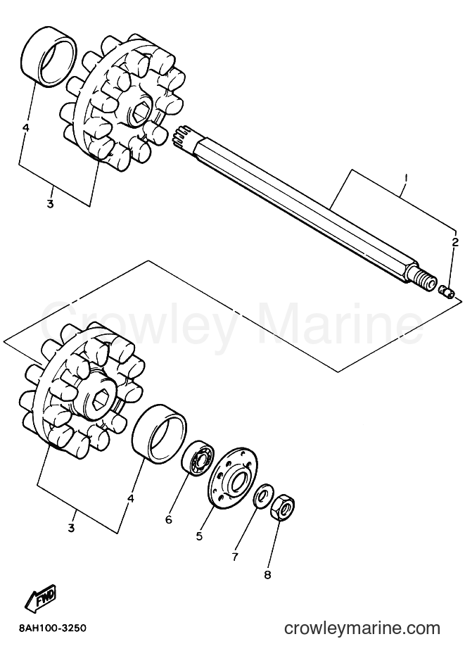 Yamaha Motors CS340E (8BE2) [020] - TRACK DRIVE 1