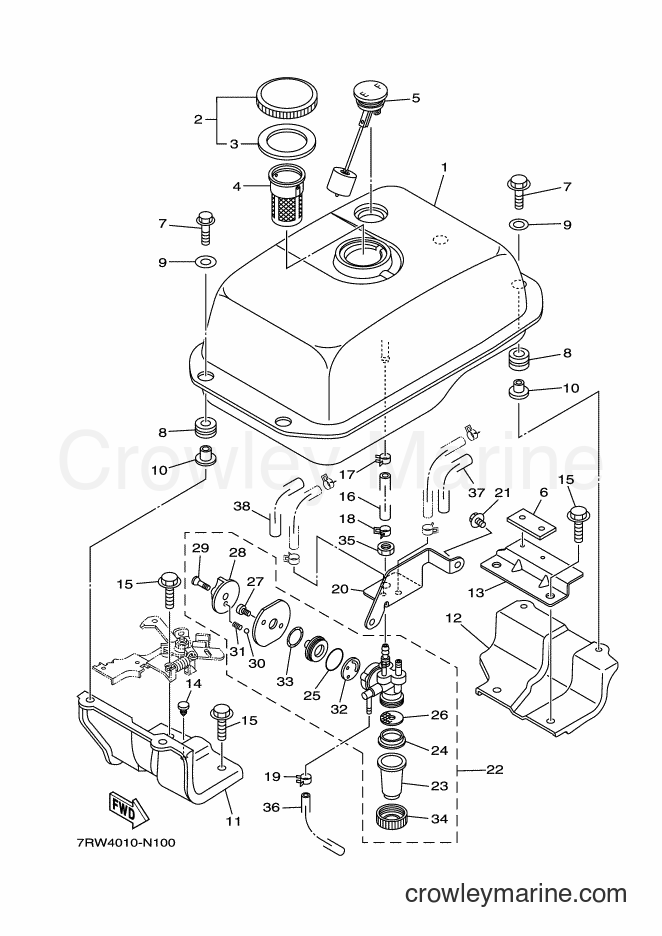 2014 Snowblower YT1070 - YT1070 (7RW4) [010] - FUEL TANK