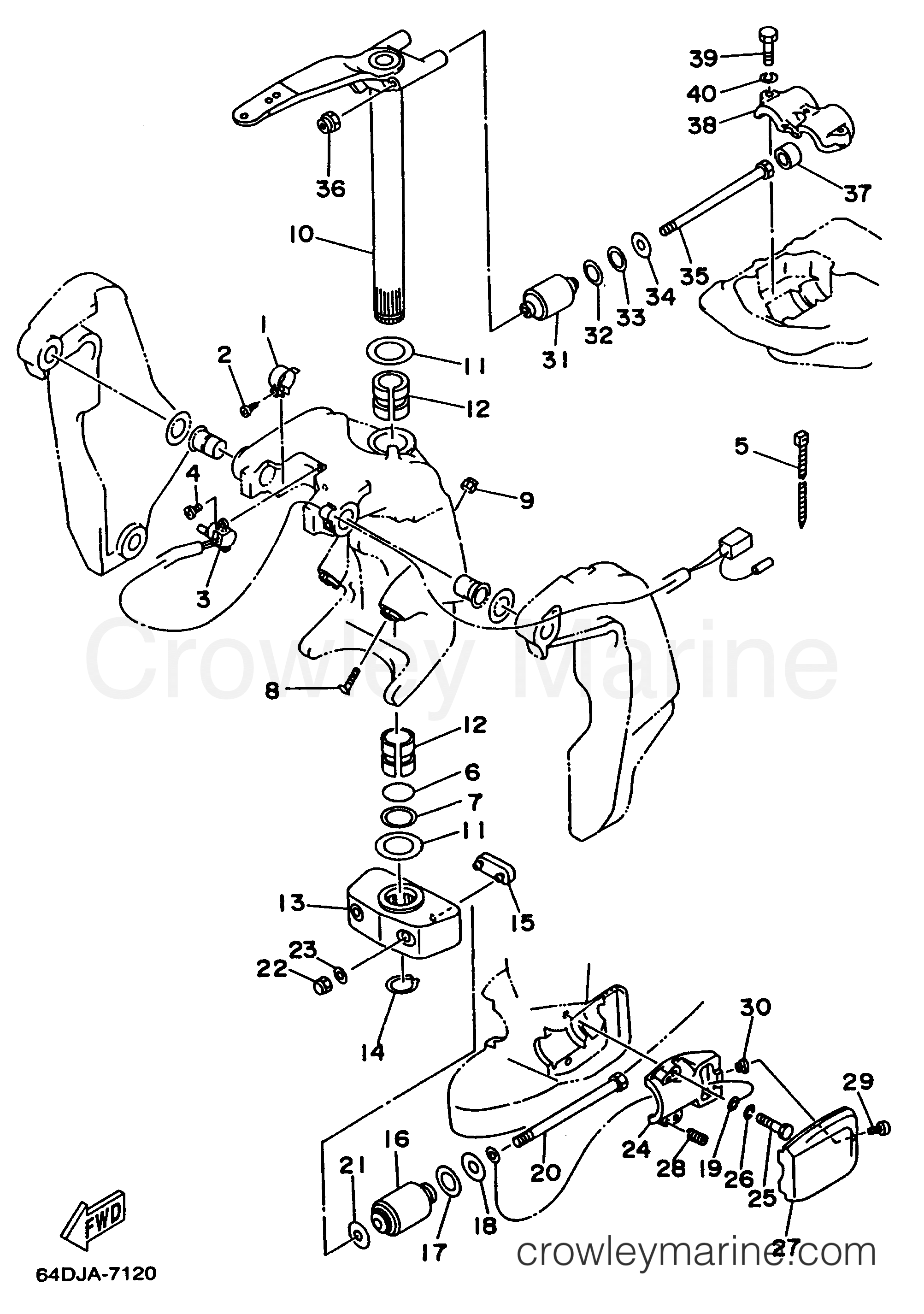 Yamaha Motors L150TXRV - BRACKET 2