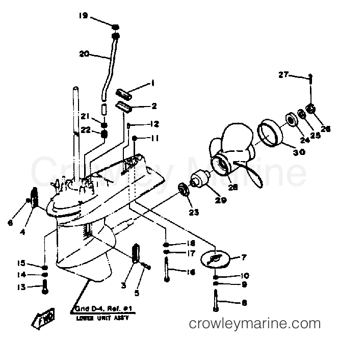 Yamaha Motors 40ESK - LOWER DRIVE 2