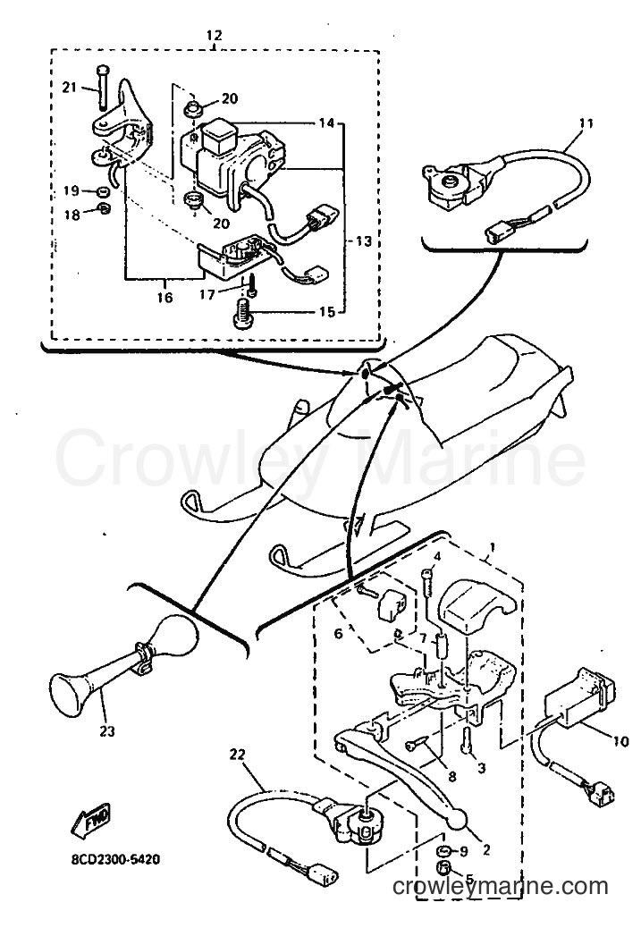 Yamaha Motors VX600ST (8CE2) [010] - ELECTRICAL 3