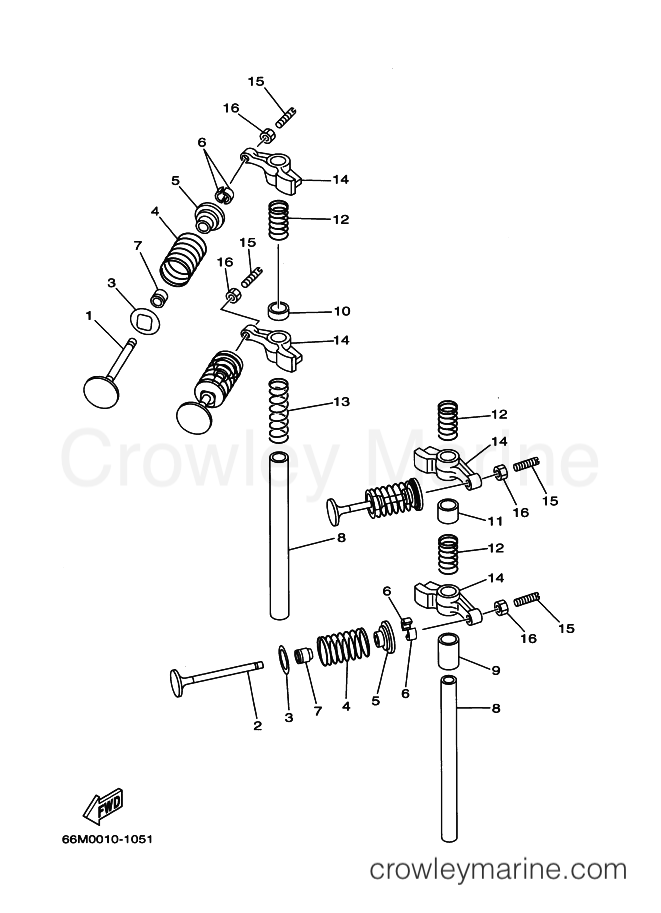 Yamaha Motors F15AEPL (69A2) [030] - VALVE