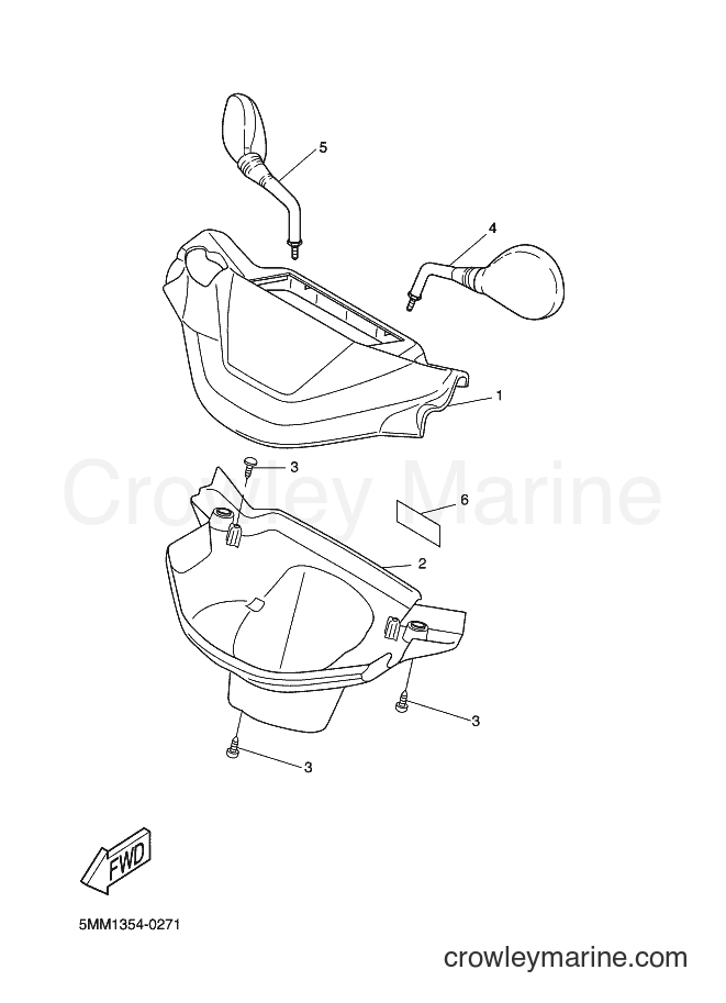 2003 Scooter CW50L - CW50L (5YA2) [040] - COWLING 1