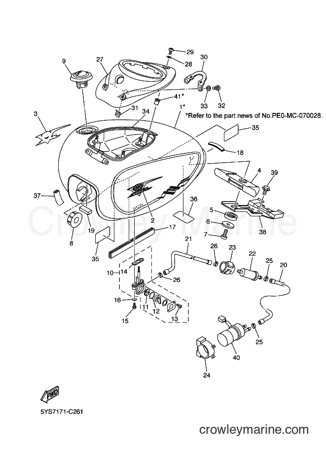 2004 Cruiser XVS1100ATL - XVS1100ATL (5YS7) [010] - FUEL TANK